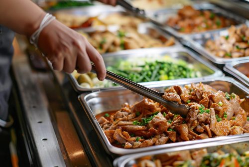 Buffet in restaurant. Buffet in restaurant.