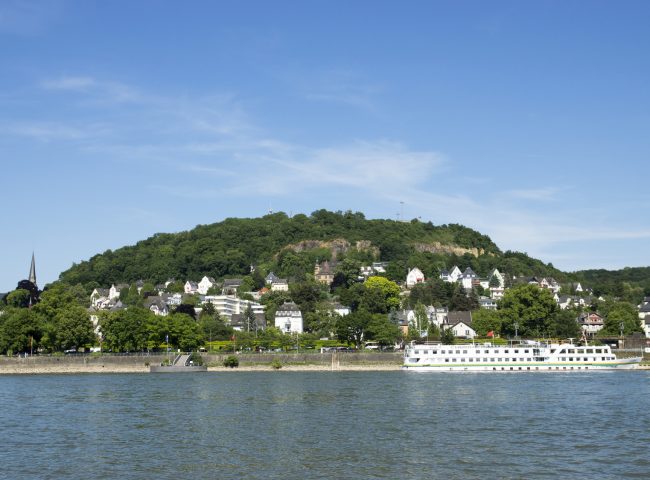 Blick von Kripp auf Linz am Rhein, Deutschland